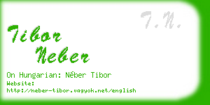 tibor neber business card